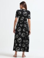 Full length pure coton maternity wear Smily Black - Image 5