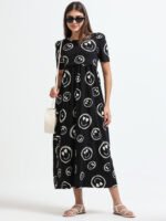 Full length pure coton maternity wear Smily Black - Image 8